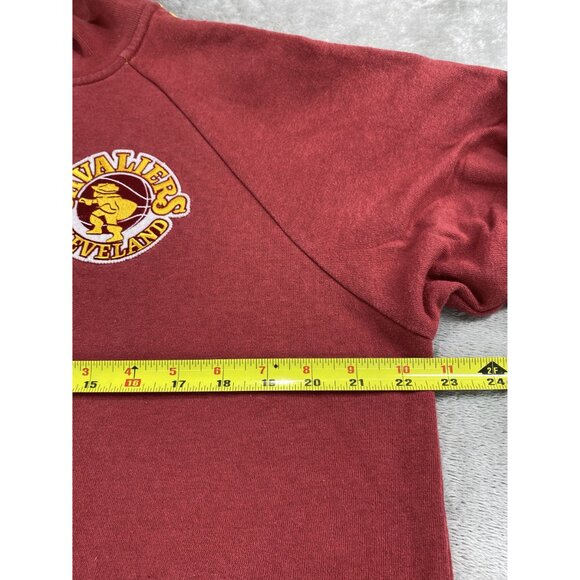 Cleveland Cavaliers Jacket Hardwood Classics Red Mitchell & Ness Sz L Basketball - Picture 6 of 8